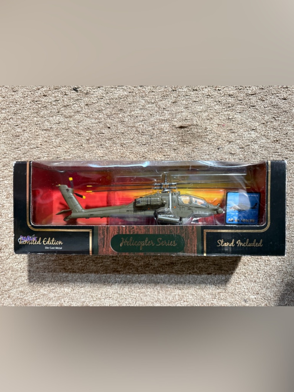 Boeing AH-64 Apache Metal Helicopter